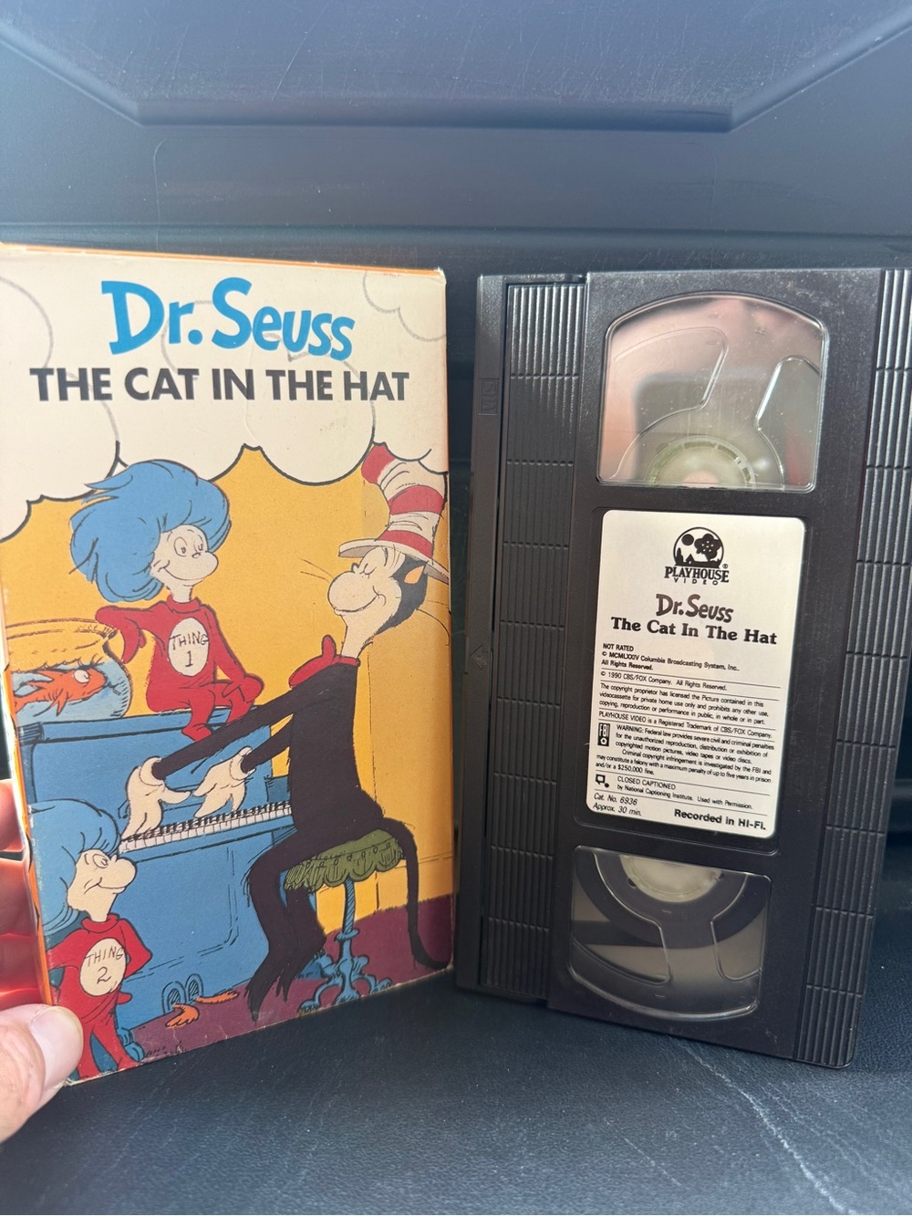 Vintage Dr. Seuss The Cat in the Hat VHS with Colorful Illustrated Cover